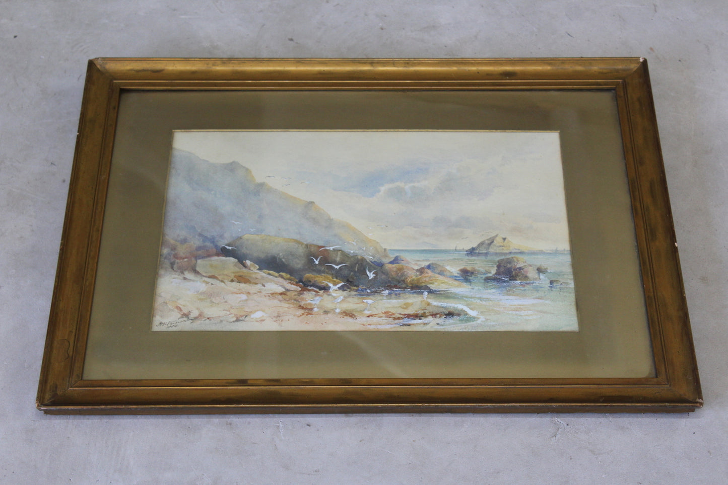 H P Stevenson Water Colour - Kernow Furniture