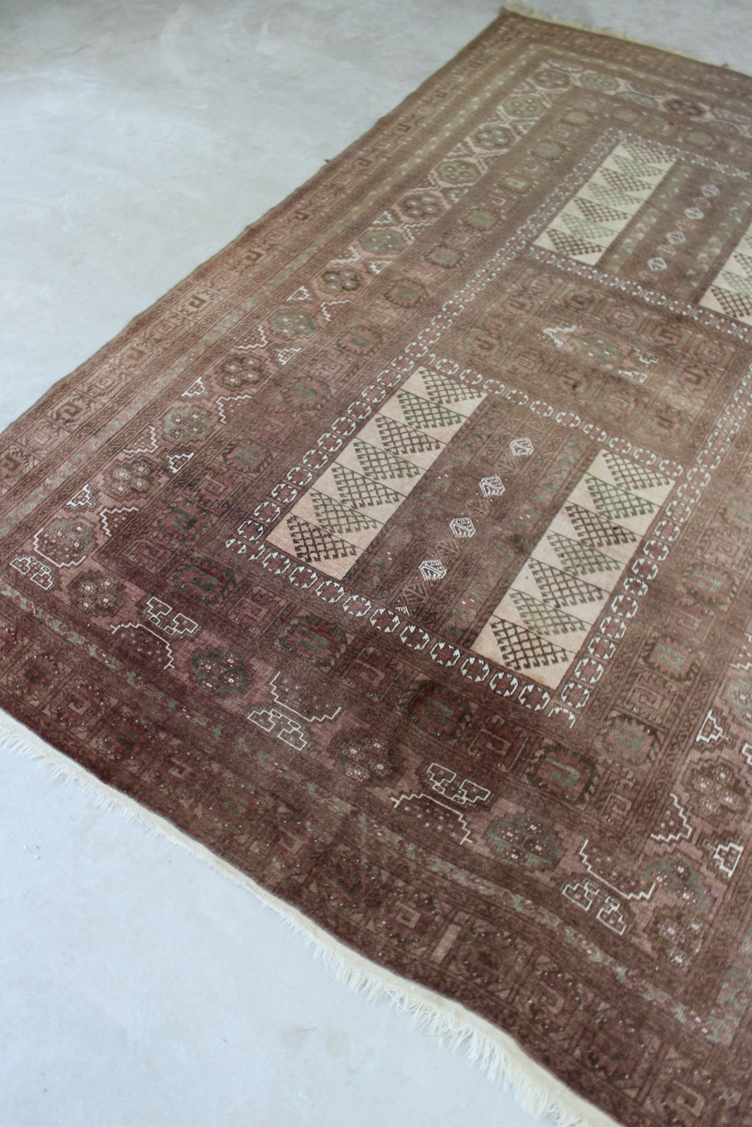 Distressed & Faded Vintage Afghan Rug - Kernow Furniture