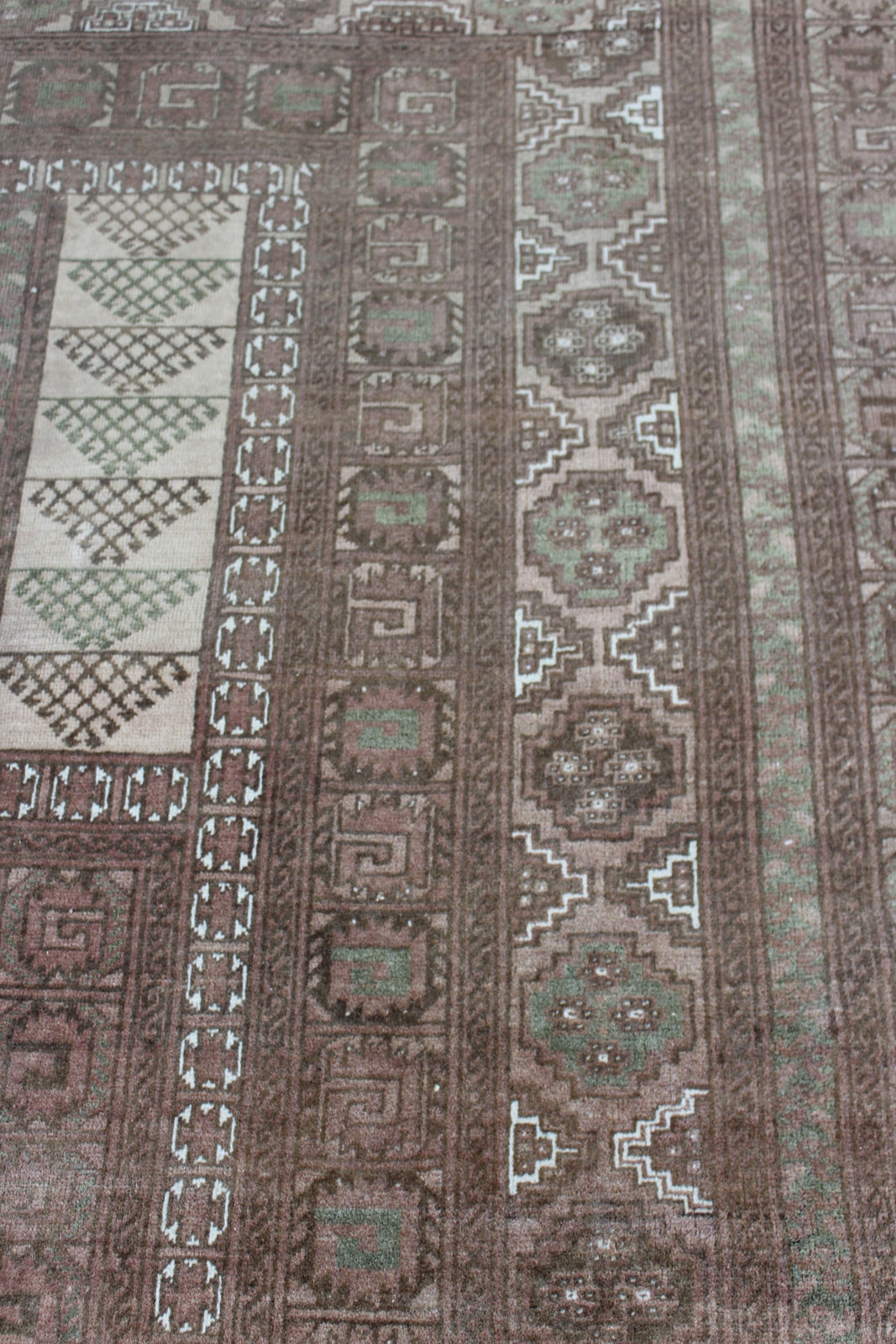 Distressed & Faded Vintage Afghan Rug - Kernow Furniture