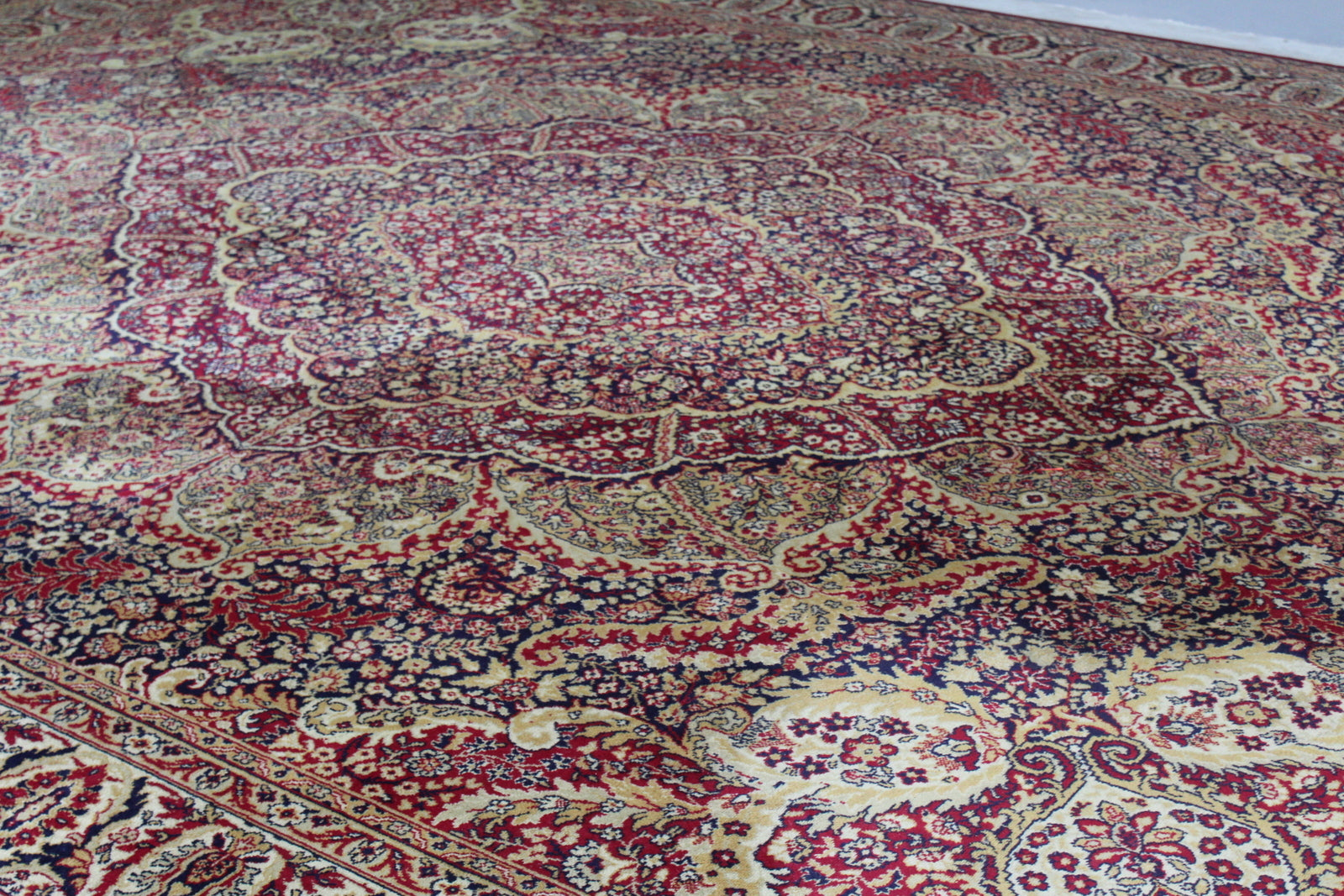 Large Red Persian Style Rug - Kernow Furniture