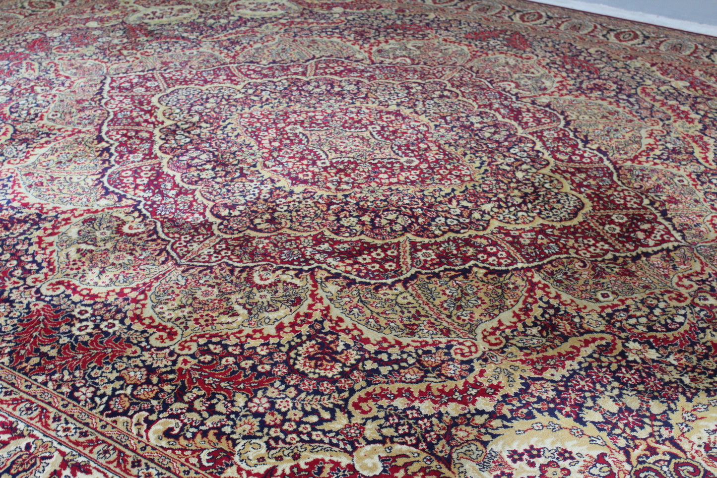 Large Red Persian Style Rug - Kernow Furniture