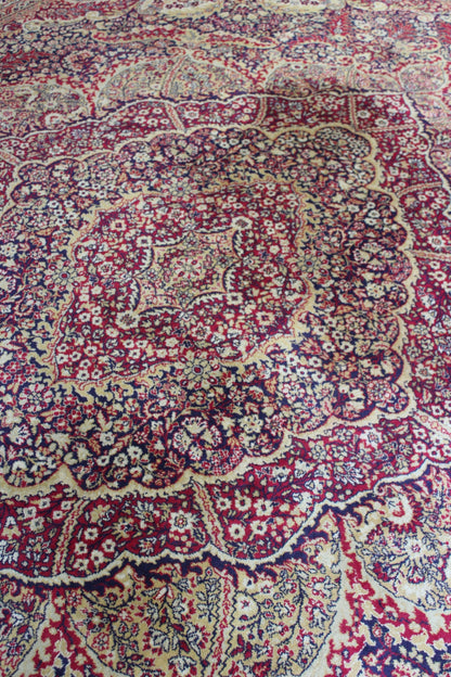 Large Red Persian Style Rug - Kernow Furniture