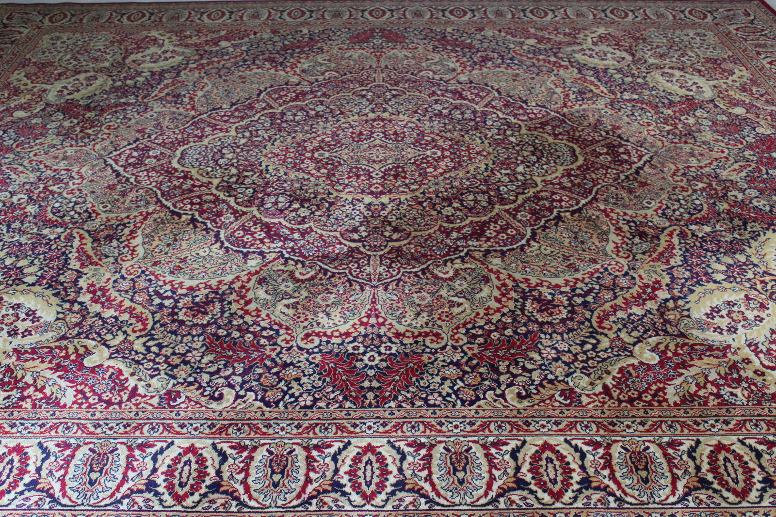 Large Red Persian Style Rug - Kernow Furniture