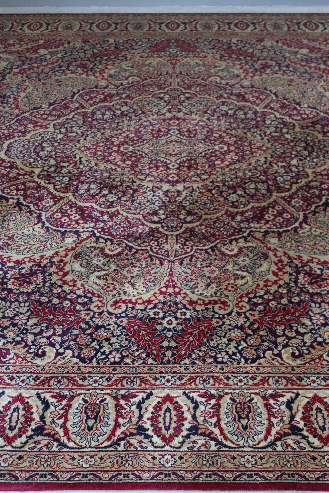 Large Red Persian Style Rug - Kernow Furniture