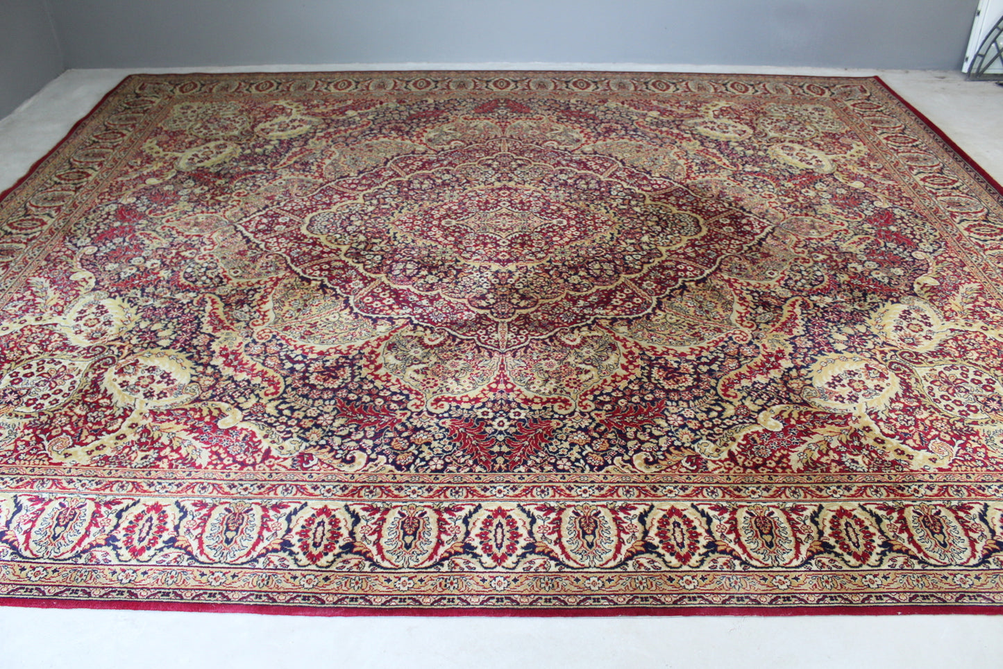 Large Red Persian Style Rug - Kernow Furniture