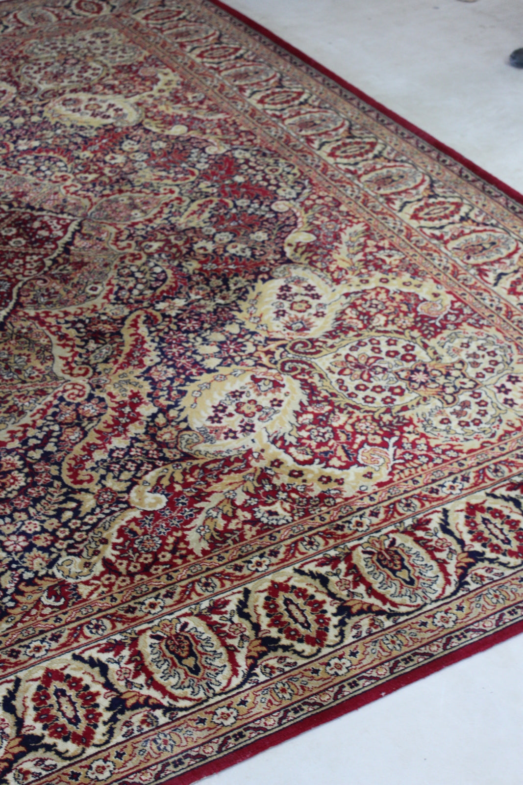 Large Red Persian Style Rug - Kernow Furniture