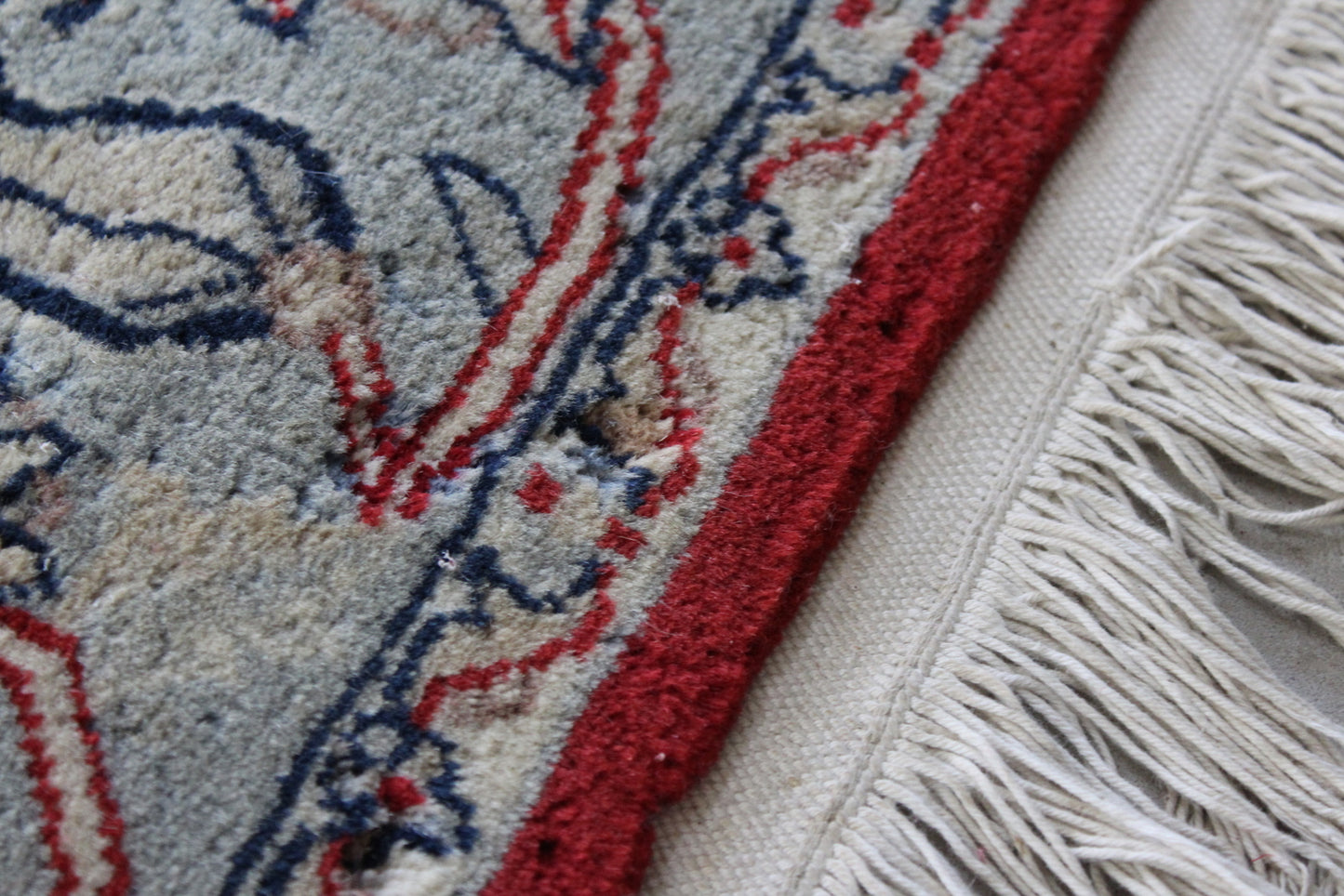 Vintage Indian Wool Rug - Kernow Furniture