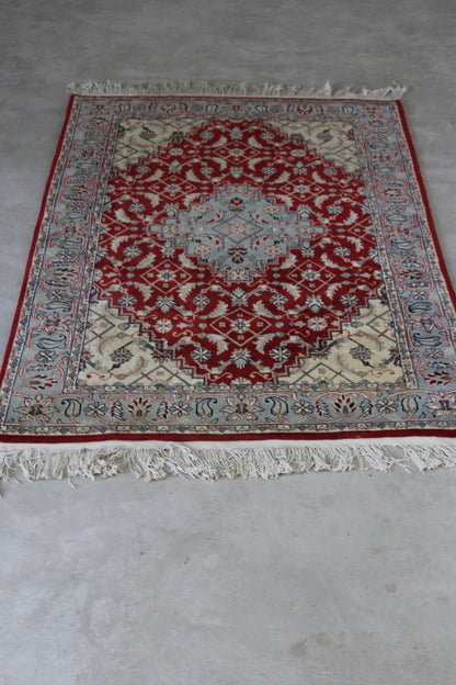 Vintage Indian Wool Rug - Kernow Furniture