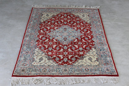 Vintage Indian Wool Rug - Kernow Furniture