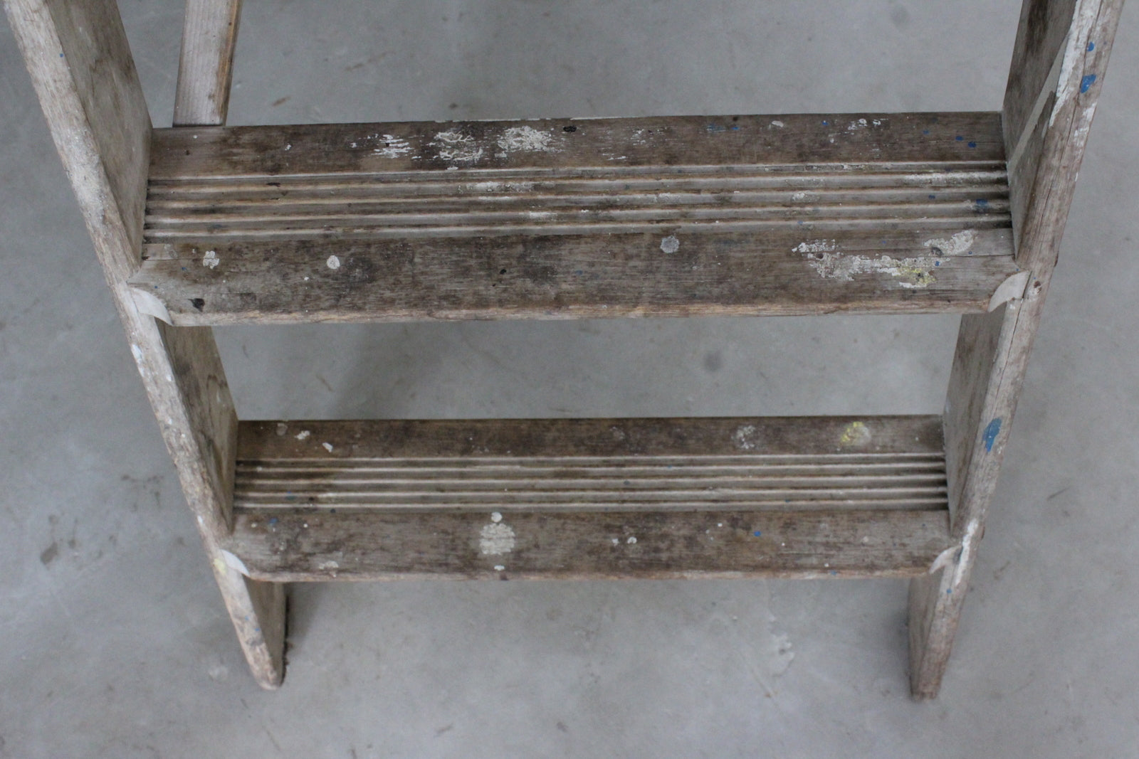 Vintage Folding Wooden Step Ladder - Kernow Furniture