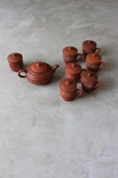 Oriental Terracotta Tea Set - Kernow Furniture