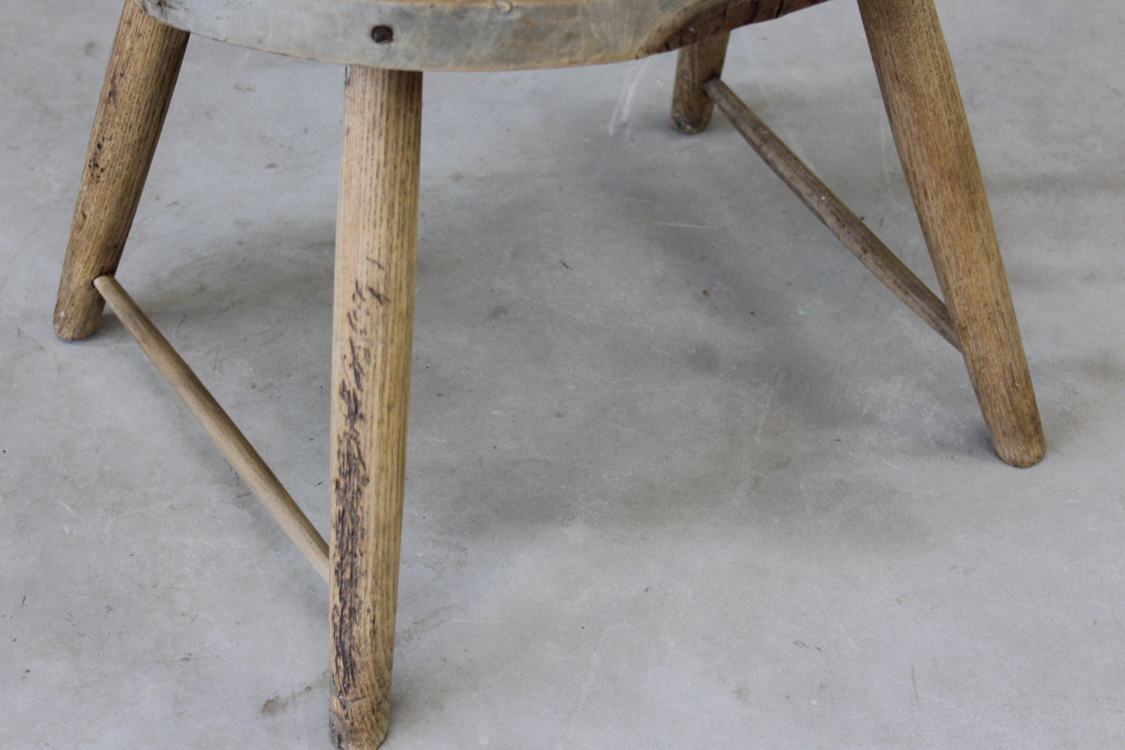 Rustic Elm & Ash Spindle Back Chair - Kernow Furniture