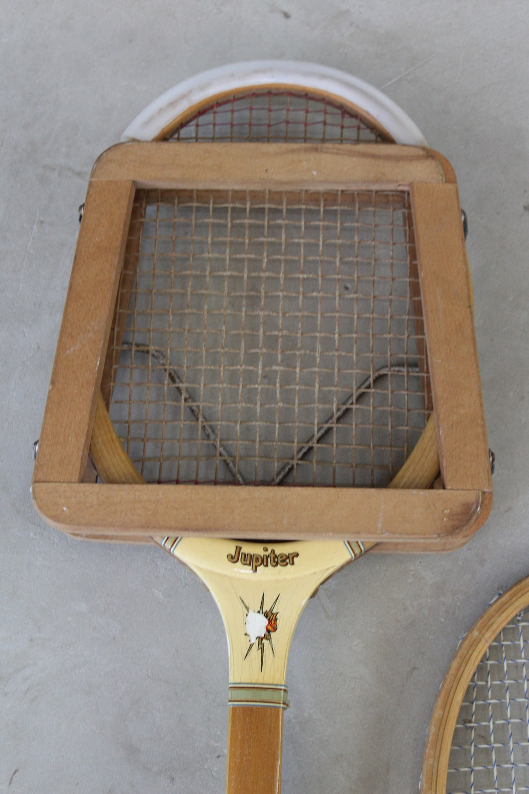 3 Vintage Wooden Tennis Rackets - Kernow Furniture