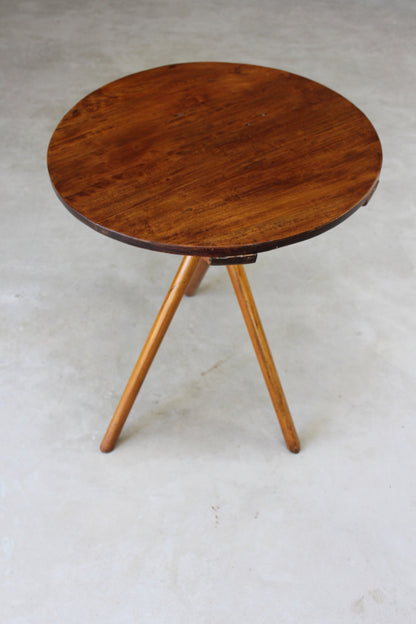 Round Occasional Cricket Table - Kernow Furniture