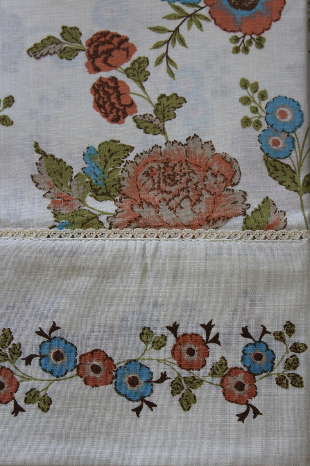 Vintage Floral Single Bed Sheets - Kernow Furniture