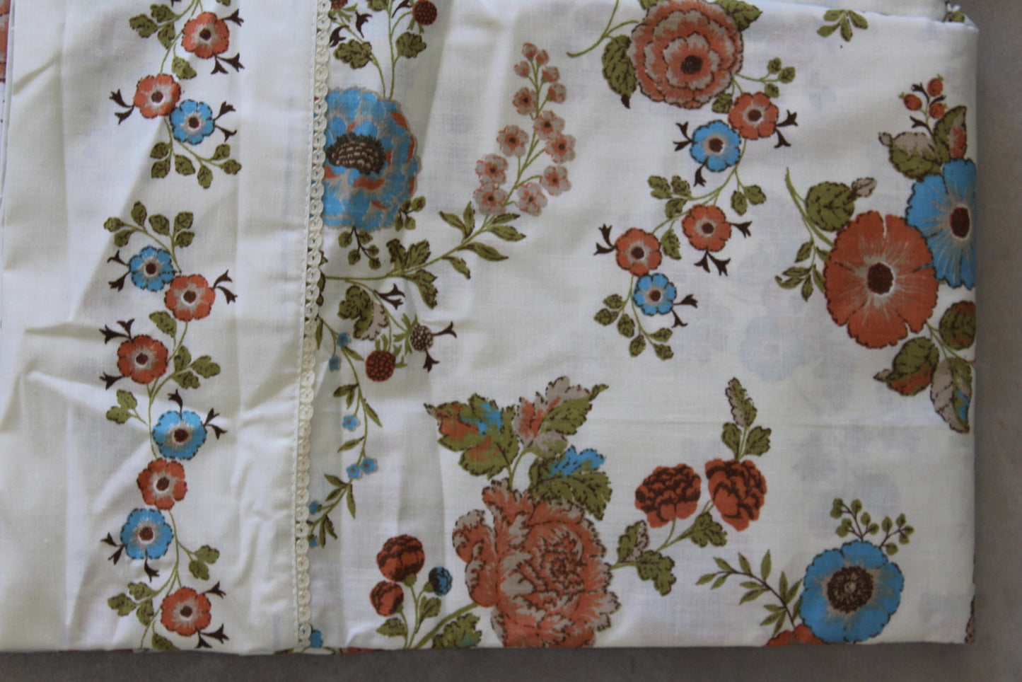 Vintage Floral Single Bed Sheets - Kernow Furniture