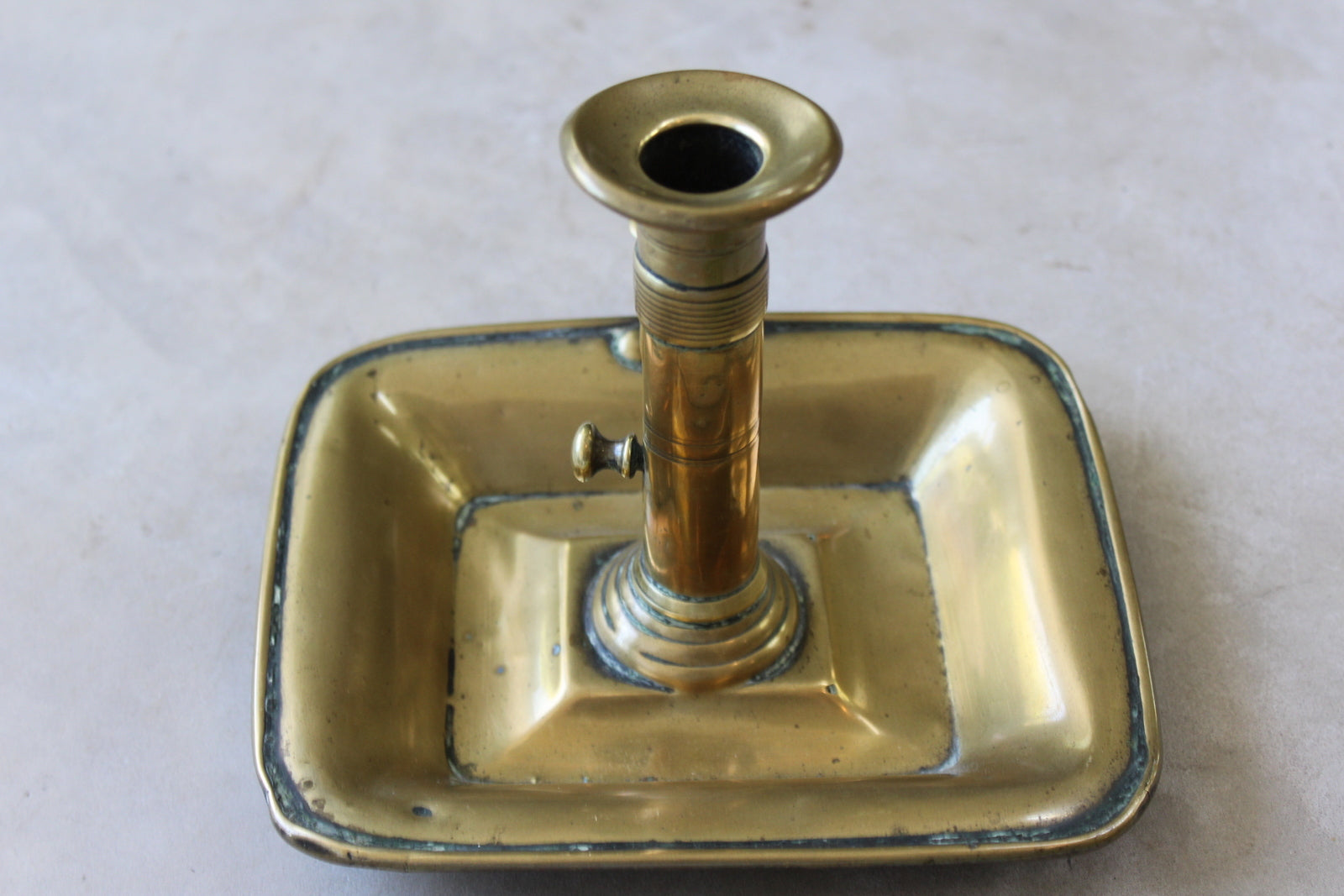 Antique Brass Chamberstick - Kernow Furniture