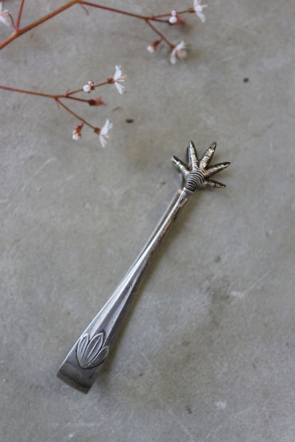 Sterling Silver Sugar Tongs - Kernow Furniture