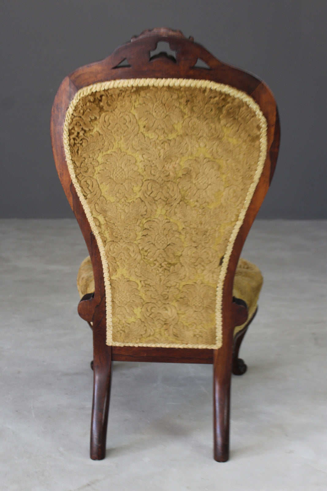 Victorian Rosewood Buttoned Nursing Chair - Kernow Furniture