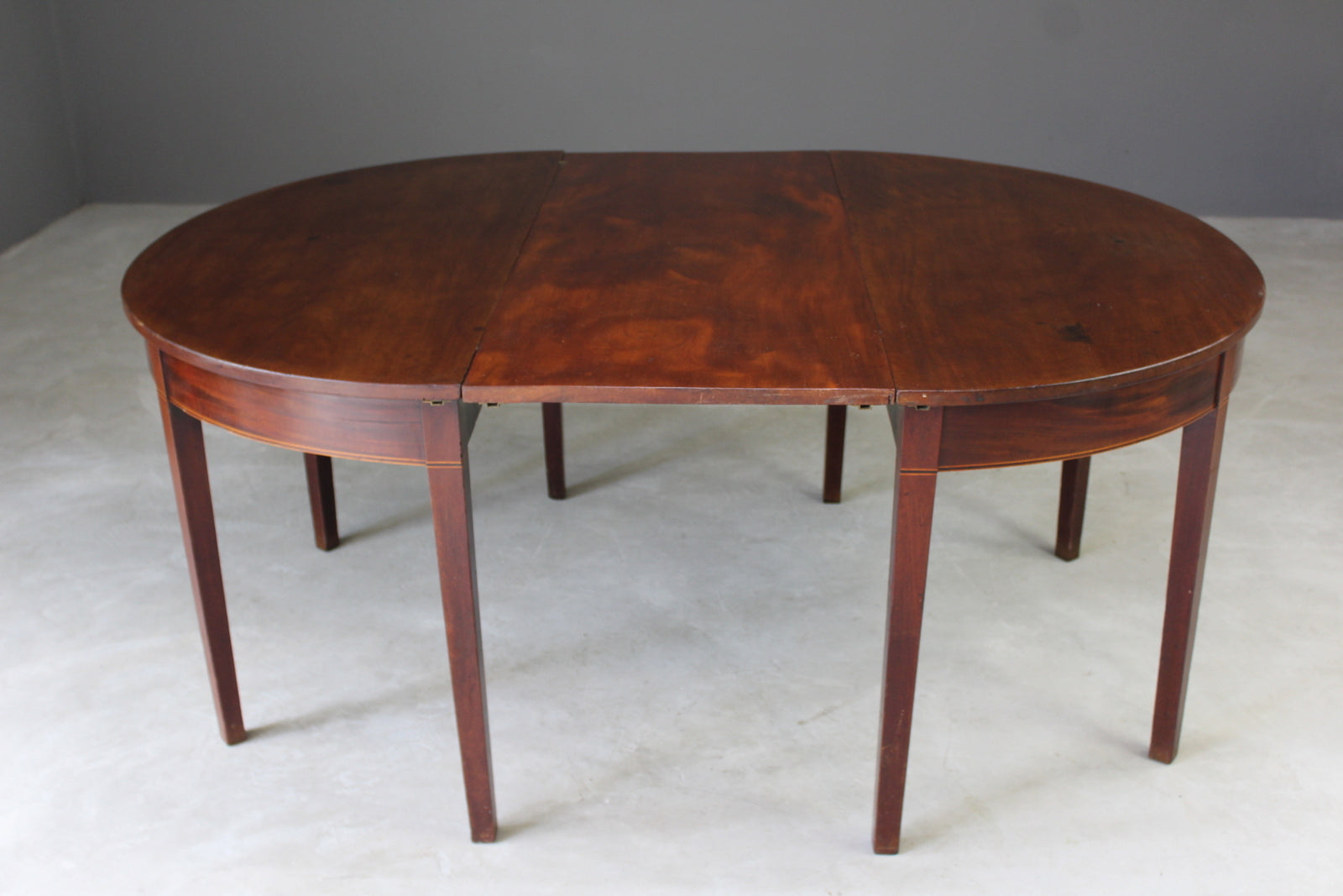 Antique Solid Mahogany Oval Dining Table - Kernow Furniture