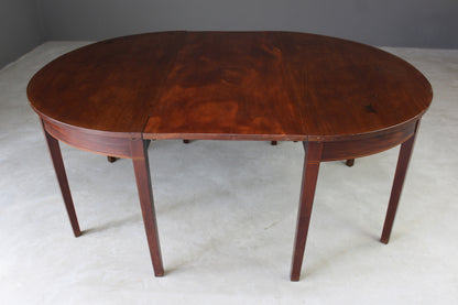 Antique Solid Mahogany Oval Dining Table - Kernow Furniture