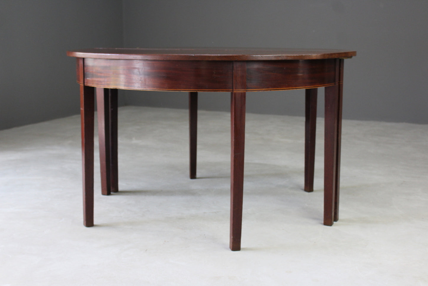 Antique Solid Mahogany Oval Dining Table - Kernow Furniture