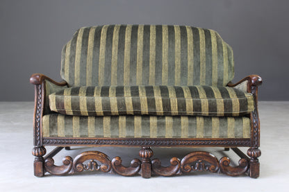 Antique Early 20th Century Small Sofa - Kernow Furniture