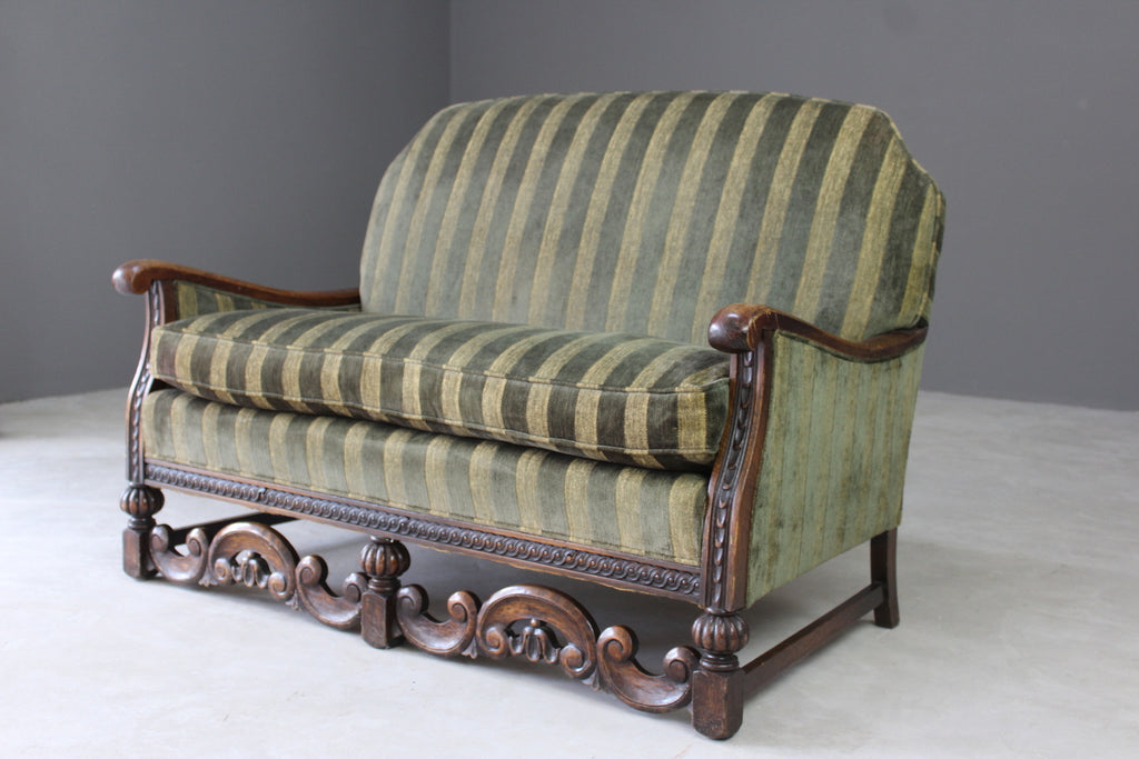 Antique Early 20th Century Small Sofa - Kernow Furniture