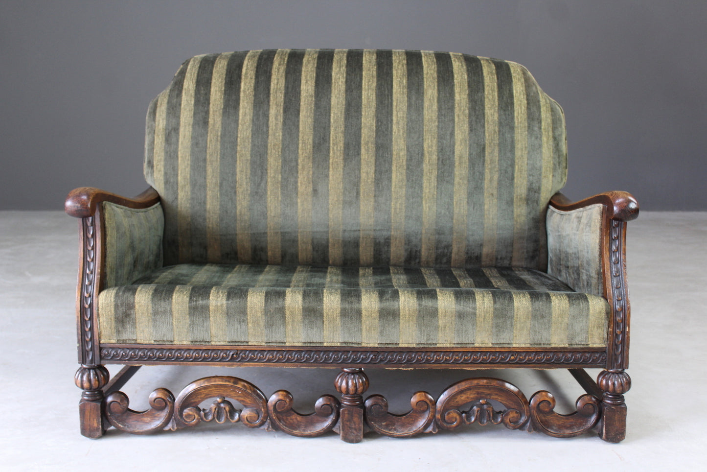 Antique Early 20th Century Small Sofa - Kernow Furniture