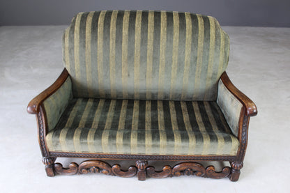 Antique Early 20th Century Small Sofa - Kernow Furniture