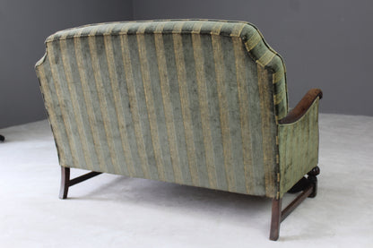 Antique Early 20th Century Small Sofa - Kernow Furniture