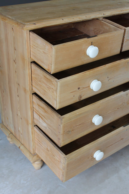 Stripped Pine Rustic Chest of Drawers - Kernow Furniture