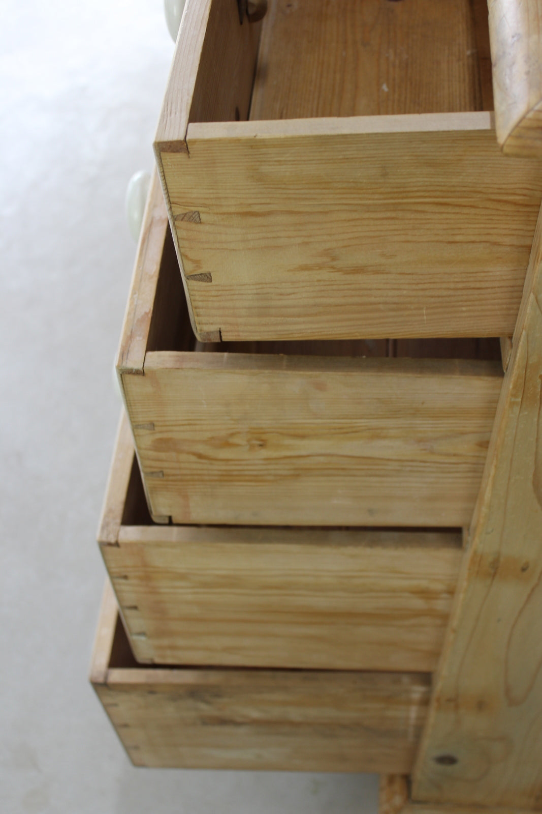 Stripped Pine Rustic Chest of Drawers - Kernow Furniture