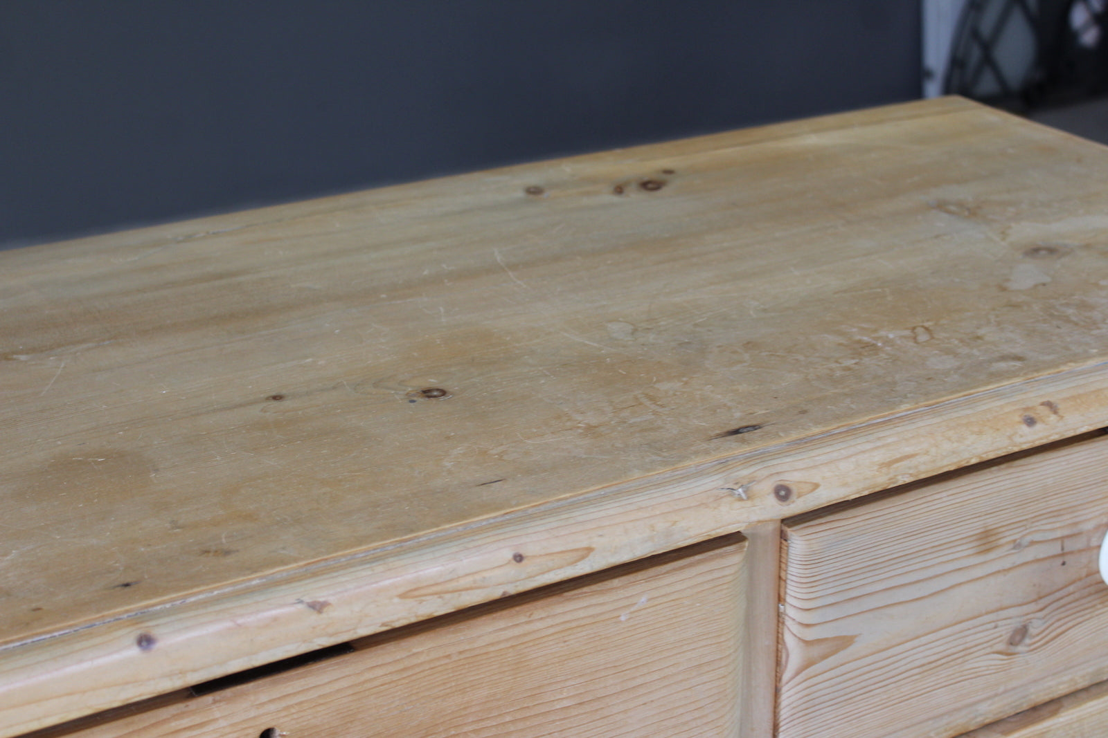 Stripped Pine Rustic Chest of Drawers - Kernow Furniture