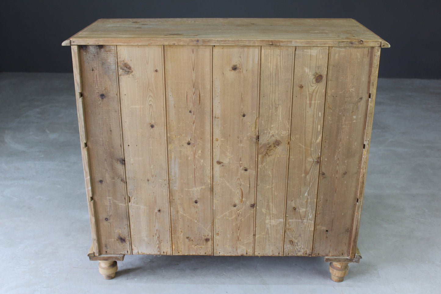 Stripped Pine Rustic Chest of Drawers - Kernow Furniture