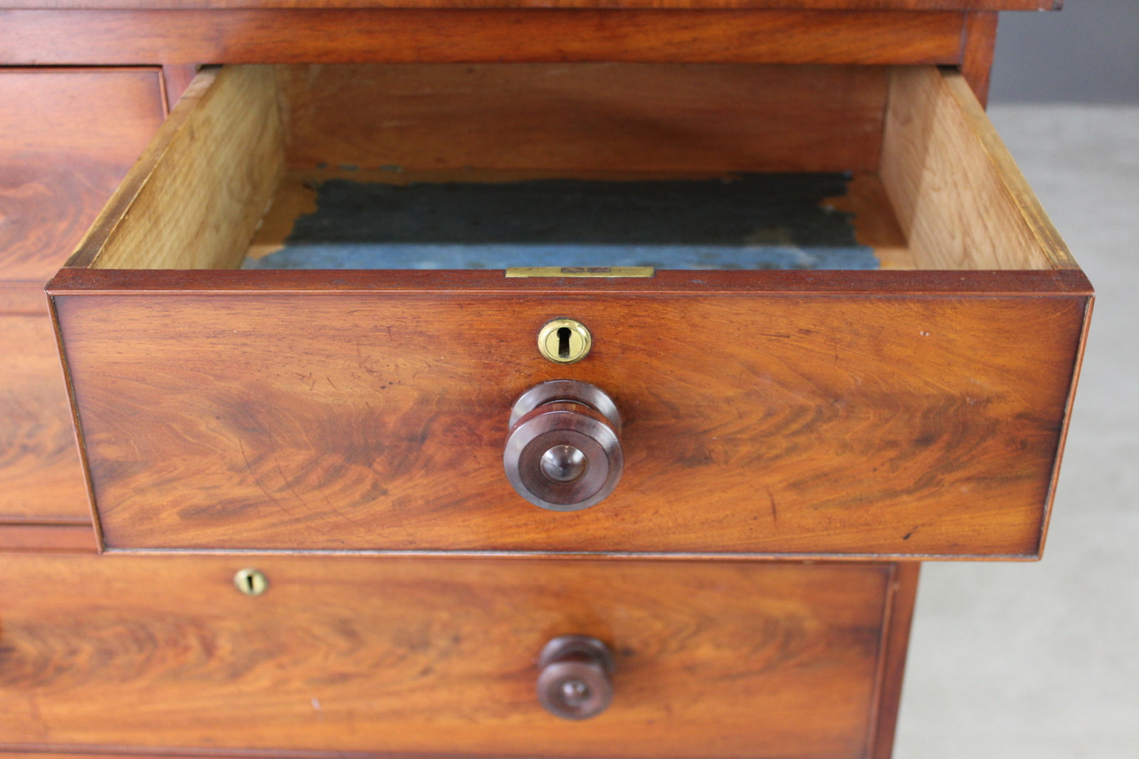 Antique Victorian Straight Front Chest of Drawers - Kernow Furniture