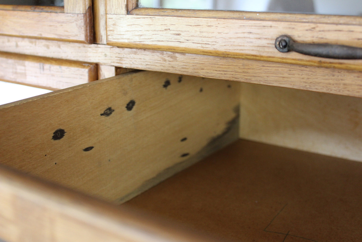 Large Freestanding Bank of Oak Haberdashery Drawers - Kernow Furniture