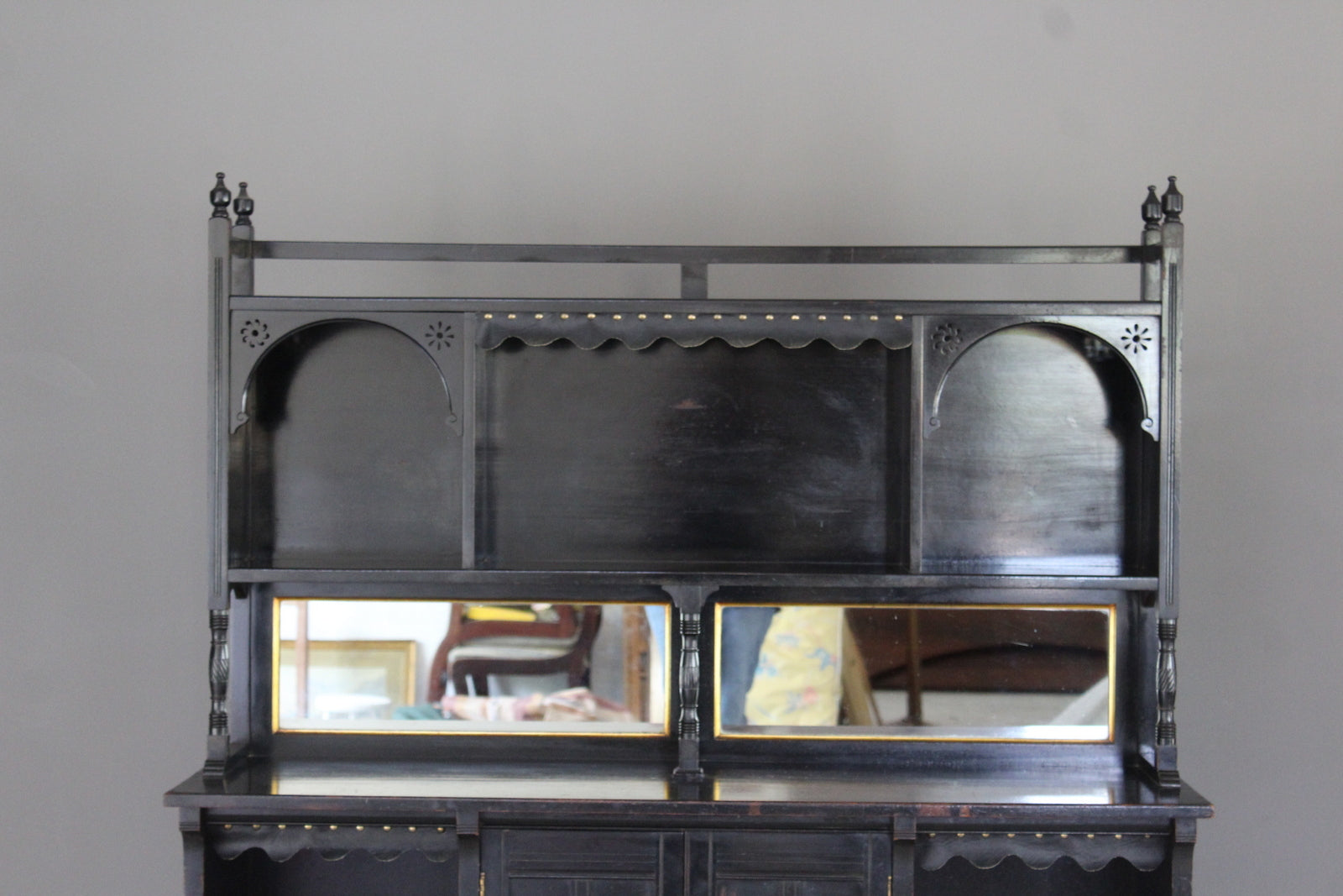 Victorian Ebonised Aesthetic Design Dresser - Kernow Furniture