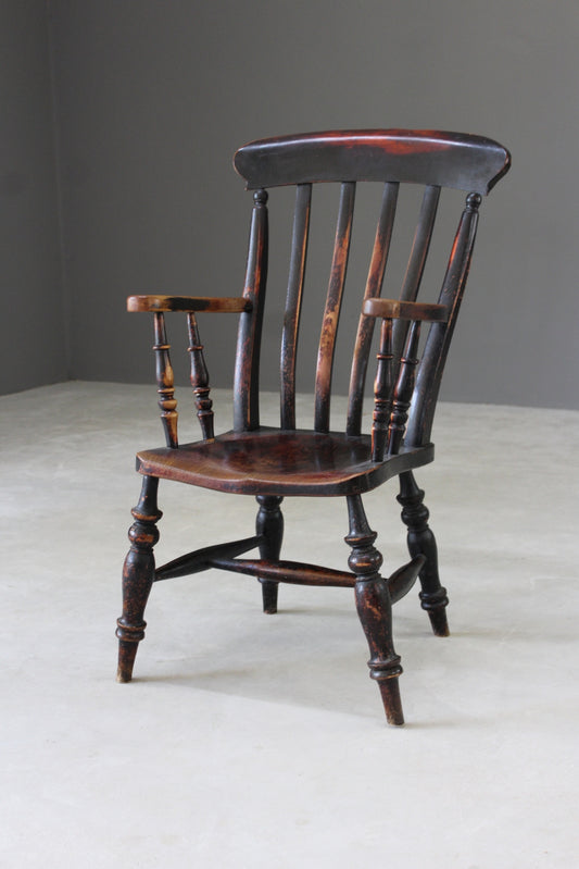 Elm & Beech Lathe Back Chair - Kernow Furniture