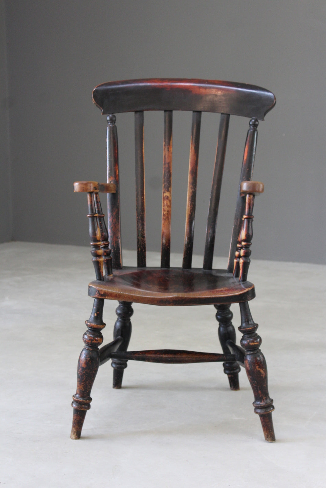 Elm & Beech Lathe Back Chair - Kernow Furniture