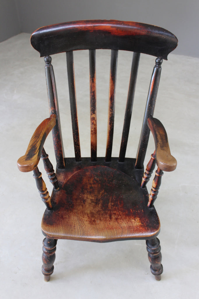 Elm & Beech Lathe Back Chair - Kernow Furniture