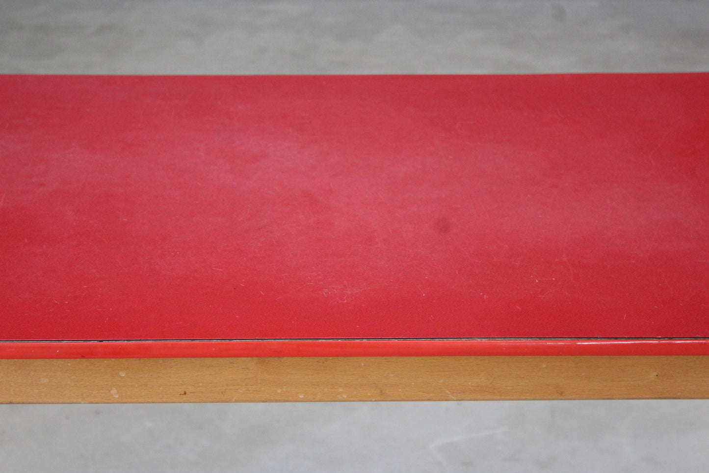 Retro Red Formica Kitchen Table - Kernow Furniture