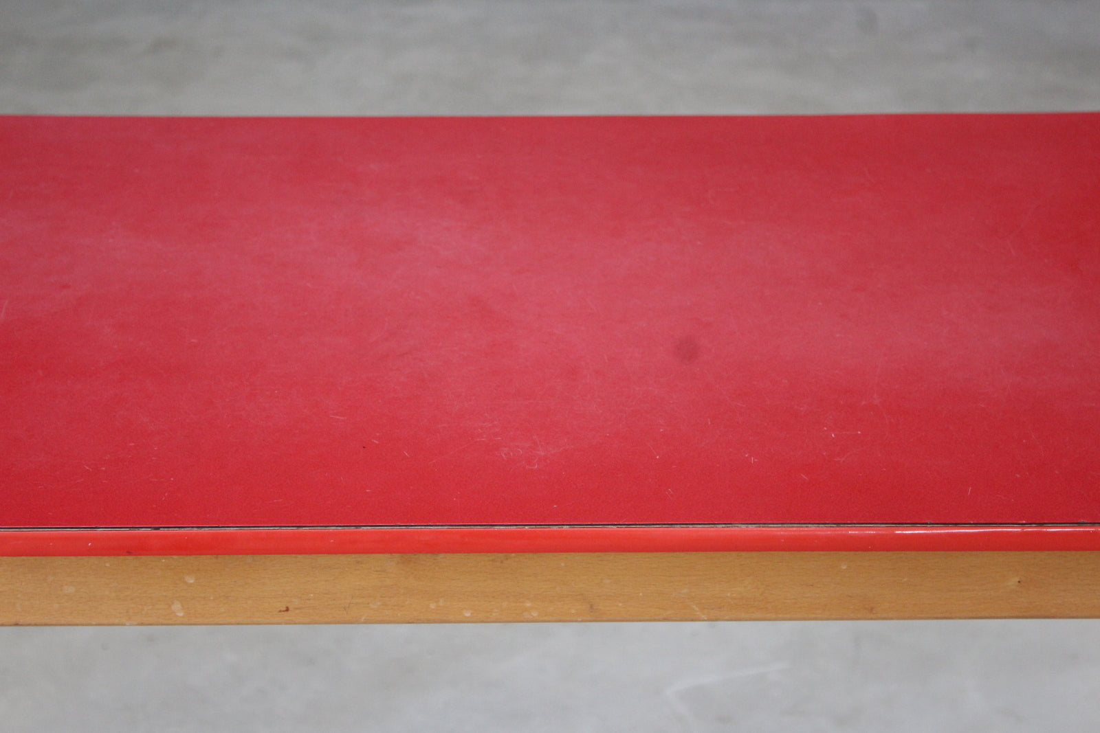 Retro Red Formica Kitchen Table - Kernow Furniture