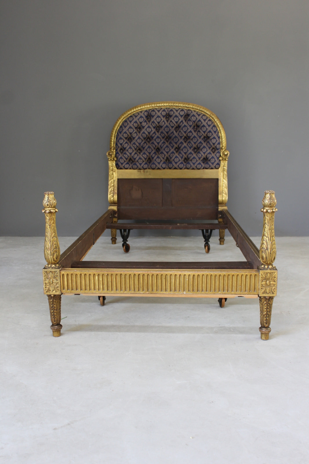 Antique Single French Bed - Kernow Furniture