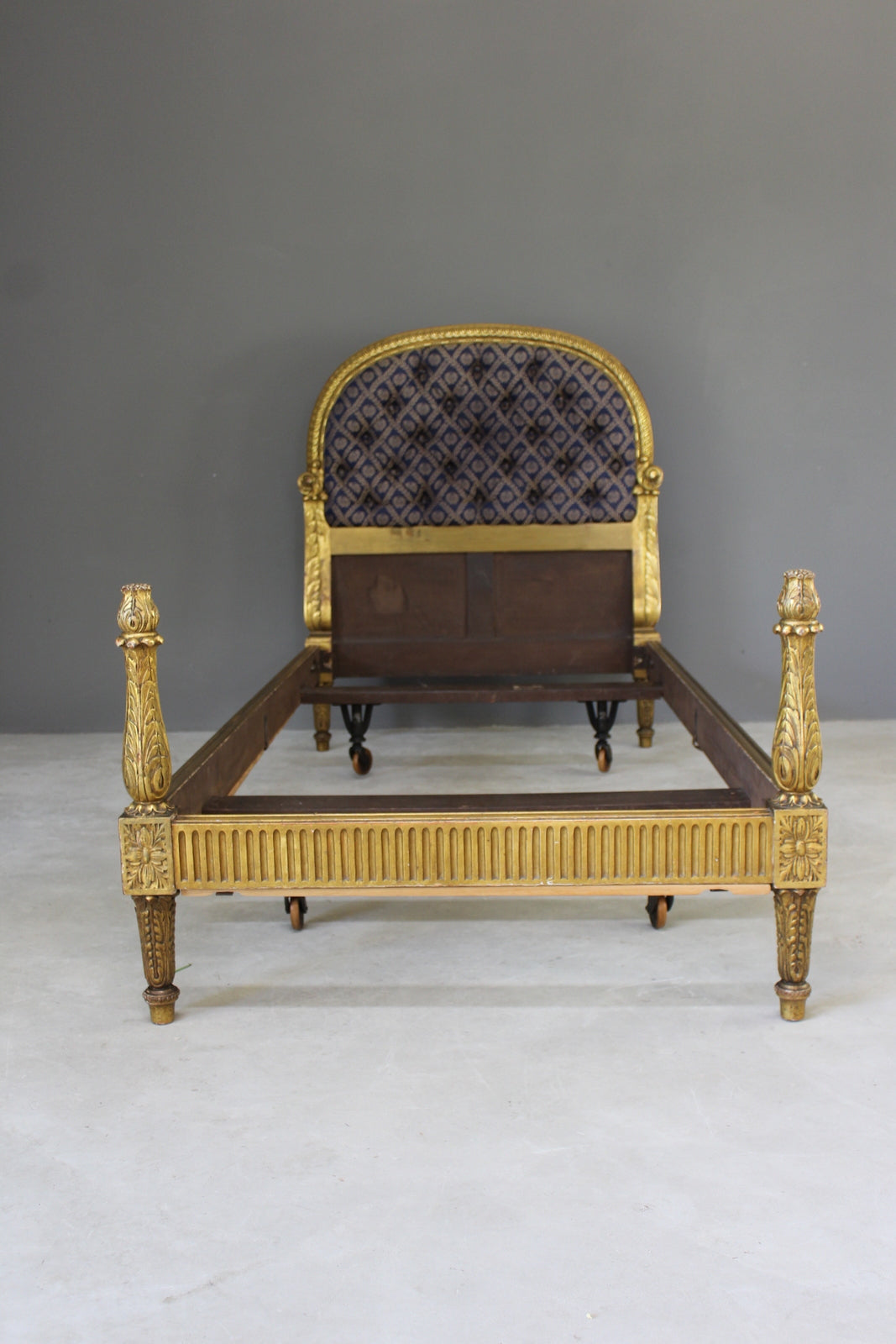 Antique Single French Bed - Kernow Furniture