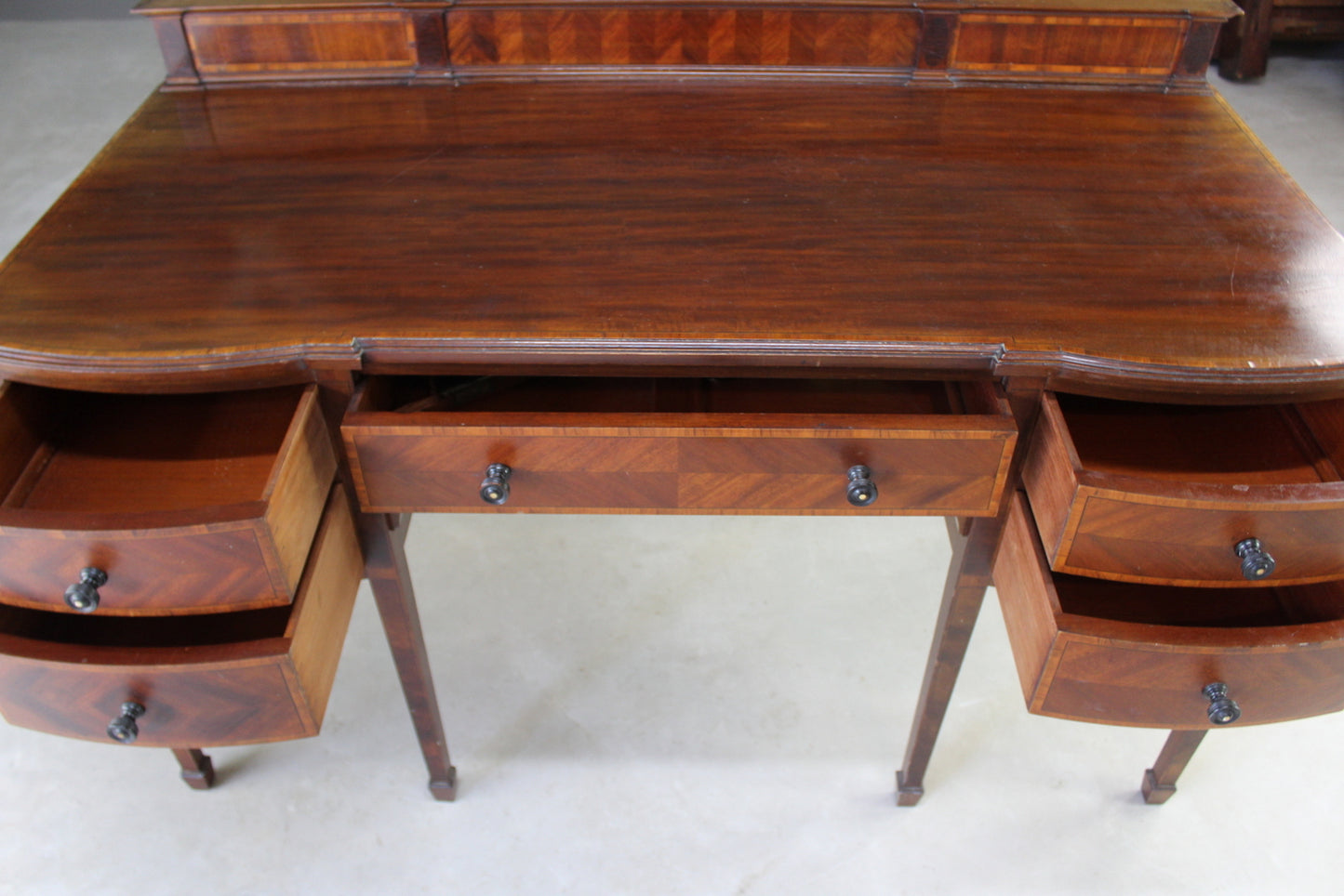 Antique Heals Mahogany Dressing Table / Writing Desk - Kernow Furniture