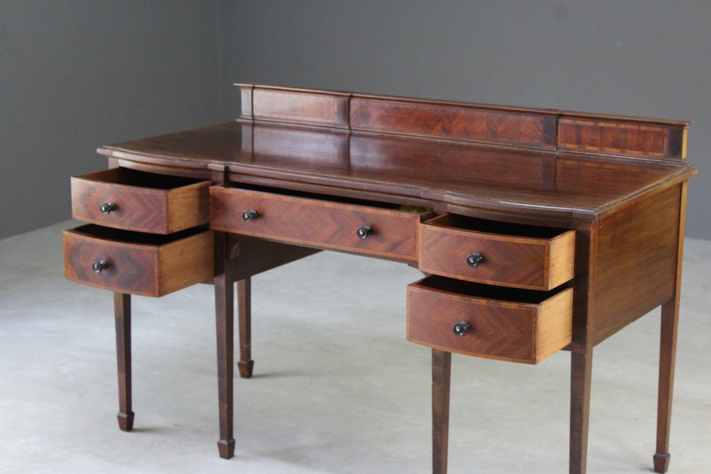 Antique Heals Mahogany Dressing Table / Writing Desk - Kernow Furniture