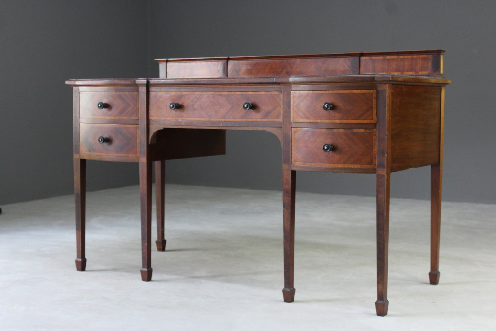 Antique Heals Mahogany Dressing Table / Writing Desk - Kernow Furniture