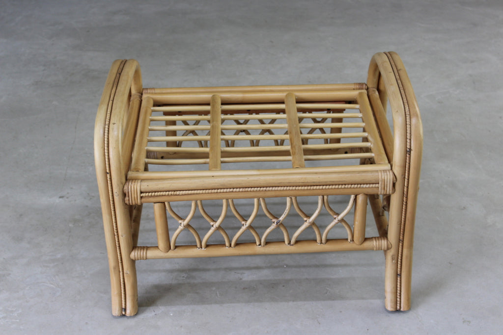 Retro Bamboo Footstool - Kernow Furniture