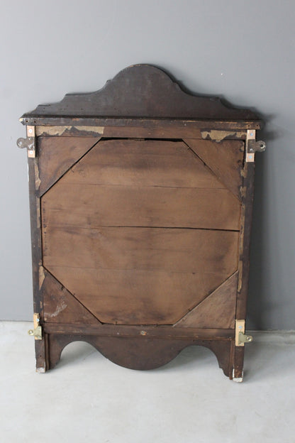 Victorian Rosewood Marquetry Wall Mirror - Kernow Furniture